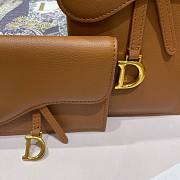 Dior Saddle multifunction pouch in brown 18.5cm - 2