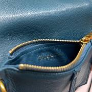Dior Saddle multifunction pouch in indigo blue 18.5cm - 3