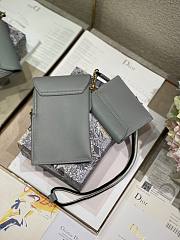 Dior Saddle multifunction pouch in gray 18.5cm - 3