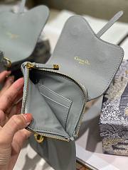 Dior Saddle multifunction pouch in gray 18.5cm - 4