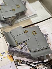 Dior Saddle multifunction pouch in gray 18.5cm - 5