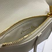 Dior Saddle multifunction pouch in white 18.5cm - 2