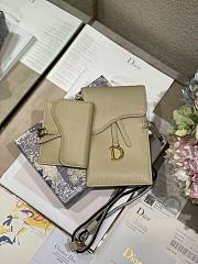 Dior Saddle multifunction pouch in beige 18.5cm - 3