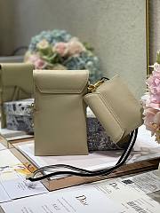 Dior Saddle multifunction pouch in beige 18.5cm - 5