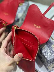 Dior Saddle multifunction pouch in red 18.5cm - 2