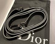 Dior Vertical pouch beige and black oblique jacquard and black smooth calfskin 11cm - 6