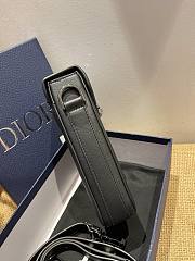 Dior Vertical pouch black smooth calfskin 11cm - 3