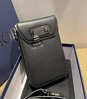Dior Vertical pouch black smooth calfskin 11cm - 2