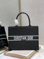 Dior Book tote oblique leather in black 36cm - 1