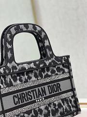 Dior mini Book tote gray mizza embroidery 24cm - 2