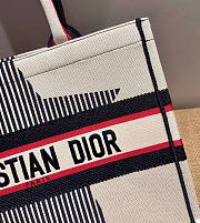 Dior Book tote Dioralps white three-tone embroidery 36cm - 2