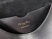 Dior Large bobby bag black with blue dior oblique embroidered shoulder strap 27cm - 2