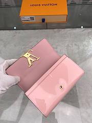LV wallet patent leather poppy pink M61581 19cm - 5