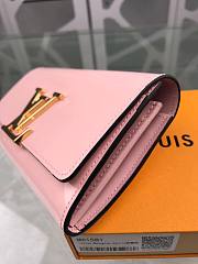 LV wallet patent leather poppy pink M61581 19cm - 4
