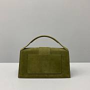 Jacquemus | Le grand bambino crossbody strap handbag in green 24cm - 6