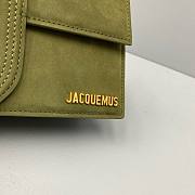 Jacquemus | Le grand bambino crossbody strap handbag in green 24cm - 3
