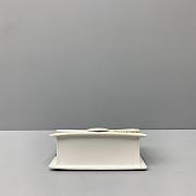 Jacquemus | Le bambino small crossbody strap bag  in white 18cm - 5