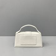 Jacquemus | Le bambino small crossbody strap bag  in white 18cm - 4