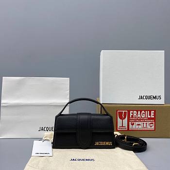 Jacquemus | Le bambino small crossbody strap bag in black 18cm