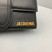 Jacquemus | Le bambino small crossbody strap bag in black 18cm - 3