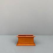 Jacquemus | Le chiquito mini crocodile-effect bag in orange 12cm - 3