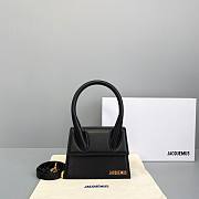 Jacquemus | Le chiquito moyen small leather bag in black 18cm - 1