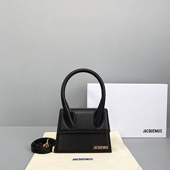 Jacquemus | Le chiquito moyen small leather bag in black 18cm