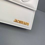 Jacquemus | Le chiquito moyen small leather bag in white 18cm - 3