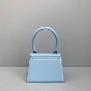 Jacquemus | Le chiquito moyen small leather bag in light blue 18cm - 4