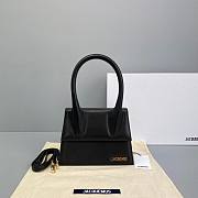 Jacquemus | Le grand chiquito leather bag in black 24cm - 1