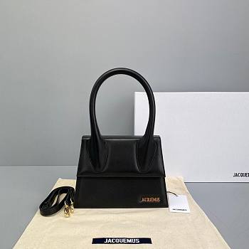 Jacquemus | Le grand chiquito leather bag in black 24cm