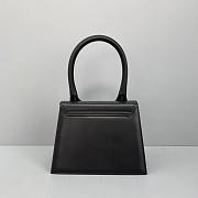 Jacquemus | Le grand chiquito leather bag in black 24cm - 3