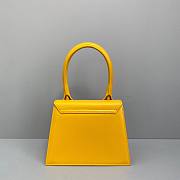 Jacquemus | Le grand chiquito leather bag in yellow 24cm - 4