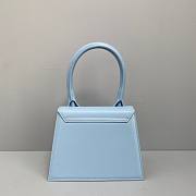 Jacquemus | Le grand chiquito leather bag in light blue 24cm - 6