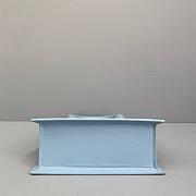 Jacquemus | Le grand chiquito leather bag in light blue 24cm - 5