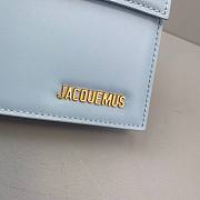 Jacquemus | Le grand chiquito leather bag in light blue 24cm - 2