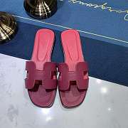 Hermes Oran sandal wine leather - 2