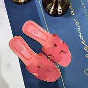 Hermes Oran sandal pink leather - 6