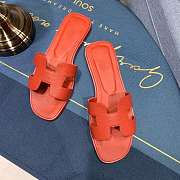 Hermes Oran sandal red leather - 1