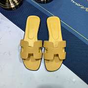 Hermes Oran sandal yellow leather - 2
