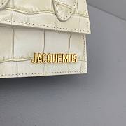 Jacquemus | Le chiquito mini crocodile-effect bag in white 12cm - 2