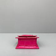 Jacquemus | Le chiquito mini crocodile-effect bag in pink 12cm - 6
