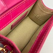 Jacquemus | Le chiquito mini crocodile-effect bag in pink 12cm - 3