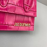 Jacquemus | Le chiquito mini crocodile-effect bag in pink 12cm - 2