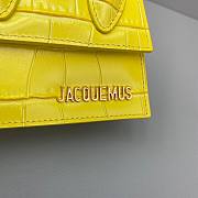 Jacquemus | Le chiquito mini crocodile-effect bag in yellow 12cm - 3