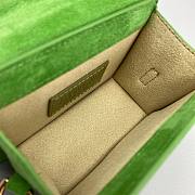 Jacquemus | Le chiquito mini velvet leather bag in green 12cm - 4
