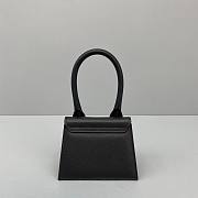 Jacquemus | Le chiquito mini grained leather bag in black 12cm - 3