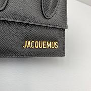 Jacquemus | Le chiquito mini grained leather bag in black 12cm - 4