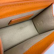 Jacquemus | Le chiquito mini grained leather bag in orange 12cm - 2