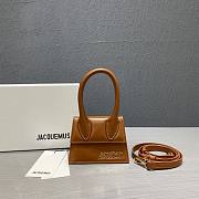 Jacquemus | Le chiquito mini leather bag in brown 12cm - 1